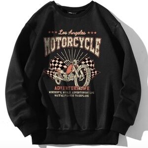 Slogan & Motorcycle Print
Thermal Sweatshirt XS SHEIN